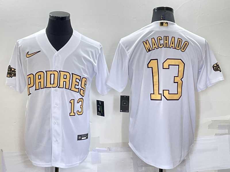 San Diego Padres #13 Manny Machado Number White 2022 All Star Stitched Cool Base Nike Jersey,We sell and wholesale San Diego Padres #13 Manny Machado Number White 2022 All Star Stitched Cool Base Nike Jersey on line form chian!